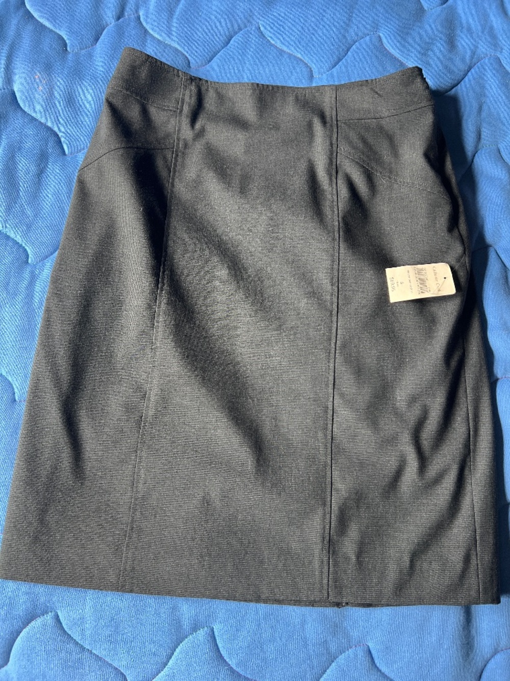 NWT Coldwater Creek side zipped linen woven size 5 pencil Skirt